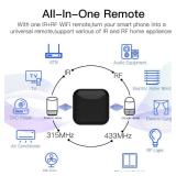 WiFi RF IR Universal Remote Controller TV Air Conditioning Smart Home Blaster Infrared RF Appliances Tuya/Smart Life App,Voice Control Alexa Google Home - Retail: $40