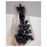 Zip Ties 18 inch (100 Pack), Black, 60lb Tensile Strength, UV Resistant Cable Ties for indoor and outdoor use. COUNT UNKNOWN. - Retail: $10