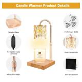 Candle Warmer Lamp, Candle Warmer Light with Timer & Dimmer, Candle Warmer Lamp Adjustable Height, Compatible with Jar Scented Candles, Candle Warming Lamp with 3 Bulbs for Home Decor - Retail: $23