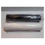 Heat Transfer Vinyl Black & White HTV Vinyl Rolls -12 x 20ft HTV for Shirts, Black Iron on Vinyl for All Cutting Machines - Easy to Cut & Weed for Heat Transfer Design (Black&White) - Retail: $31