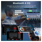 Double Din Car Stereo 7-inch Touch Screen Car MP5 Player Bluetooth FM Radio, Car Radio 2 Din with Mirrorlink, AUX/USB, Rear View Camera, Steering Wheel Control and Color Backlight - Retail: $32