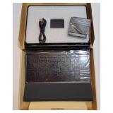 Keyboard Case for iPad 9.7 inch, iPad 6th (2018)/iPad 5th Gen (2017), iPad Air 2nd Gen (2014), 7 Color Backlit, 2 BT Devices, Touchpad Keyboard Pro 9.7, Black - Retail: $40