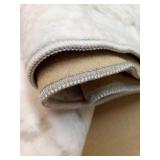 Art&Tuft Washable Rug, Anti-Slip Backing Abstract Area Rugs, Stain Resistant Rugs for Living Room, Foldable Machine Washable Area Rug(Beige, 8