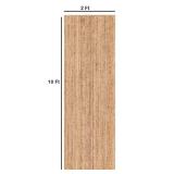 Braided Jute Runner Rug 2x10 Rectangular  Reversible Accent Rugs  - Retail: $65