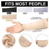 4 Pairs Skin Protection Sleeve for Arm Breathable Forearm Protector Arm Sleeve for Gardener Working Sport (9 Inch Long) - Retail: $12