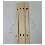 Wooden Magnetic Poster Frame Hanger, Stylish Minimalist Wall Decor Hanging Kit for Posters, Artworks, Photos, Cards, Pine Wood Magnetic Printing Dowel Roll Hanger Set. 12 inches.