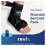 Ankle Ice Pack Wrap for Foot Discomfort Soothing, Reusable Gel Ice Packs with Cold Compression Therapy, Cold Wrap for Enhanced Comfort and Post-Workout Recovery, Black - Retail: $27
