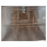 2 Pcs Acrylic Donation Box 10.2 x 5.6" x 4" Suggestion Box with Lock and Slot Wall Mount Safe Key Drop Ballot Clear Fundraising for Home Office Vote - Retail: $36"