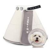 Soft Dog Cone Collar Alternative, Comfortable Elizabethan Dog Neck Pillow Cone for Medium Dogs (Maltese Bichon), Protective Adjustable Head Recovery Cone After Surgery Anti Licking - Retail: $20