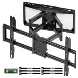 Heavy Duty TV Wall Mount for 37-90 inch TV up to 165lbs, 4X Load Tested, Full Motion with Dual Articulating Arms, Tool-Free Tilt, Swivel & Extend, VESA 200x100 to 600x400, Fits 12/16 Studs - Retail: $