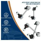 4PCS Front & Rear Sway Bar End Link Stabilizer Kit for GMC Envoy Chevrolet Trailblazer SSR Buick Rainier Isuzu Ascender Replaces K80824 K80825 K6667 K6668 - Retail: $28