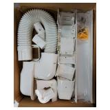 3 10 Ft Mini Split Line Set Cover Kit, Decorative PVC Tubing Cover Kit for Mini Split Air Conditioners and Heat Pumps - Retail: $33"