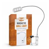 Bright and Durable Magnetic LED Grill Light for Grilling and BBQ, Attaches Magnetically or with Built in Clamp, Long Flexible Gooseneck, Perfect for Blackstone Grills - Retail: $35