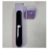 2-in-1 Electric Shaver and Bikini Trimmer for Women, IPX7 Waterproof, Portable Rechargeable Hair Remover with LED Display for Bikini Line, Face, and Underarm - Retail: $18