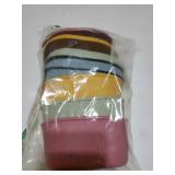 4 pcs 10 oz Silicone Snack Containers for Kids Small Food Containers with Lids, Fruit Container for Lunch, Stackable Lunch Container for Kids, Daycare, School and Travel - Retail: $17