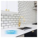 Art3d Peel and Stick Backsplash for Kitchen White Subway (10 Tiles, Thicker Design) - Retail: $30