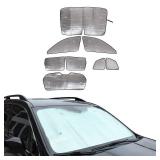 8Pcs Full Car Sunshade Fit for Subaru Forester 2013-2018, Car Windshield Window Sun Shade Protector Cool-UV Ray Reflector Visor Shield Cover - Retail: $65