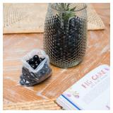 Black Marbles for Vases | Glass Marbles Bulk Vase Fillers | Glass Beads for Vases, Round Marble.