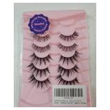 Natural Lashes Natural Eyelashes Natural Look Wispy Lashes Mink Lashes False Eyelashes Fake Eyelashes C Curl Lashes Strip Lashes Bright-05