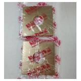 2Pcs ABS Plastics Square Shaped Escutcheon Plate, Wall Split Flange, 28mm Diameter Wall-mounted Pipe Mouth Decorative Cover, Gold