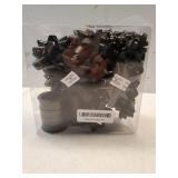 16 Pcs Gift Bows, Bows for Gift Wrapping and Presents,2 Crimped Curling Ribbons,2 Curly Bows, Christmas Bows, for Parties, Birthdays, Weddings. (Black, 3.5in+2.5in) - Retail: $17