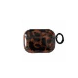Leopard Cheetah Print Case for AirPods 3rd Generation(2021) with Keychain Tortoiseshell Animal Pattern Trendy Brown Cases with Lock for Cool Girls Women Men(for AirPods 3,Tortoise) - Retail: $11