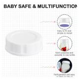 Pack of 10 Travel and Storage Lids Compatible with Lansinoh/Mam/Pigeon Baby Bottles, Replacement Airtight Caps - Retail: $9