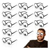 Googly Eyes Glasses, Funny Glasses Pranks Toy, Novelty Shaking Giant Eye Glasses, Funny Costume Accessories for Dress Up Party, Halloween or Birthday Party Favors, Party Supplies 12 PCS - Retail: $19