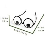Googly Eyes Glasses, Funny Glasses Pranks Toy, Novelty Shaking Giant Eye Glasses, Funny Costume Accessories for Dress Up Party, Halloween or Birthday Party Favors, Party Supplies 12 PCS - Retail: $19