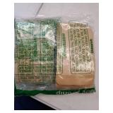 100PCS Stand Up Pouches 3.5x5.5" Paper Bags With Window Clear Front Pouches Resealable Zipper Food Storage Brown