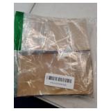 100PCS Stand Up Pouches 3.5x5.5" Paper Bags With Window Clear Front Pouches Resealable Zipper Food Storage Brown