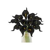 White Calla Lily 12Pcs Artificial Flowers Bouquet for Wedding Bride Shower Blessing Gift Home Decoration Faux Calla Lilies Flower - Retail: $10