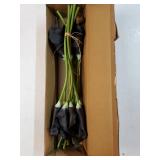 White Calla Lily 12Pcs Artificial Flowers Bouquet for Wedding Bride Shower Blessing Gift Home Decoration Faux Calla Lilies Flower - Retail: $10