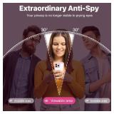 Magnetic Privacy for iPhone 16 Pro Case [Compatible with Magsafe] Full Body Phone Case Built-in 9H Tempered Glass Privacy Screen Protector and Camera Lens Cover, Shockproof Bumper - Pink - Retail: $20