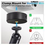 Starlink Mini Mount 2024, Adjustable Clamp Mount Accessories for Starlink Mini Roof Rack RV Ladder Pole Mounting Kits, for 2024 Old Version Pipe Adapter - Retail: $27