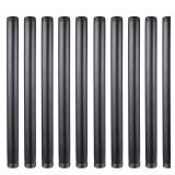 10 Pack 1 Inches x 16 Inches Black Malleable Steel Nipples Fitting, DIY Steampunk Industrial Vintage Style - Retail: $28
