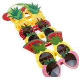 Fruit Eyeglasses Luau Party Sunglasses Funny Sunglasses Dress Props for Hawaiian Beach Luau Theme Party Supplies - Retail: $19