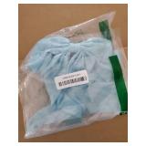 Big Long Tail Silky Satin Hair Bows, Oversized Hair Ribbon Bowknot French Barrettes for Women Girls Straight, Kinky, Coily, Curly, Wavy, Thick, Fine Long Hair Decor Accessories Set Sky Blue - Retail: 