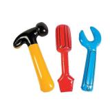 Fun Express Hammer, Screw Driver, and Wrench Inflatable Tool Set- Great for a Construction Party - Multicolour - Retail: $15