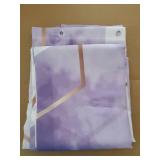 Modern Extra Long Shower Curtain for Bathroom, Lavender Purple Geometric Art Decor Waterproof Bath Curtain, Abstract Fabric Shower Curtain Sets for Home Decor, 72x84 Inch - Retail: $32