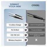 Cordless Mini Flat Iron, 3/10 Pencil Hair Straightener for Short Hair, Pixie Cut & Bangs, Portable Dual Voltage Travel Curling Iron - Retail: $54"