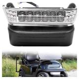 Upgrade Club Car Precedent Golf Cart LED Head Light Kit, Golf Cart Headlight Kit with Bumper for Club Car Precedent Replacement or Upgrade for 2004-UP Golf Carts - Retail: $66