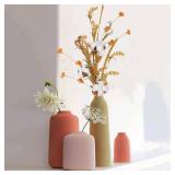 2 Pcs Artificial Fall Flowers 25 inch Fall Floral Stems with 3 Cotton Flowers Cotton Stems Decor Branches Autumn Flower Arrangement for Home Table Centerpeices Thanksgiving Fall Festival Decor