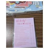 Baby Shower Game Bundle - True/False Quiz and Banner Set