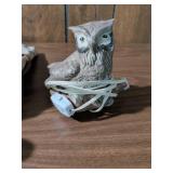 Owl Themed Tapestry Messenger Bag with Decorative Figures