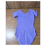 Periwinkle purple Short Sleeve Dance Leotard