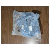 Light Blue Denim Overall Shorts