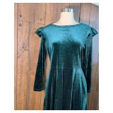 Emerald Green Velvet Maxi Dress