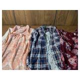 Cato Clothing Bundle - Paisley Dress and Plaid Top