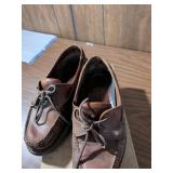 Born Details Brown Leather Boat Shoes